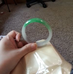 Lavender jade bangle